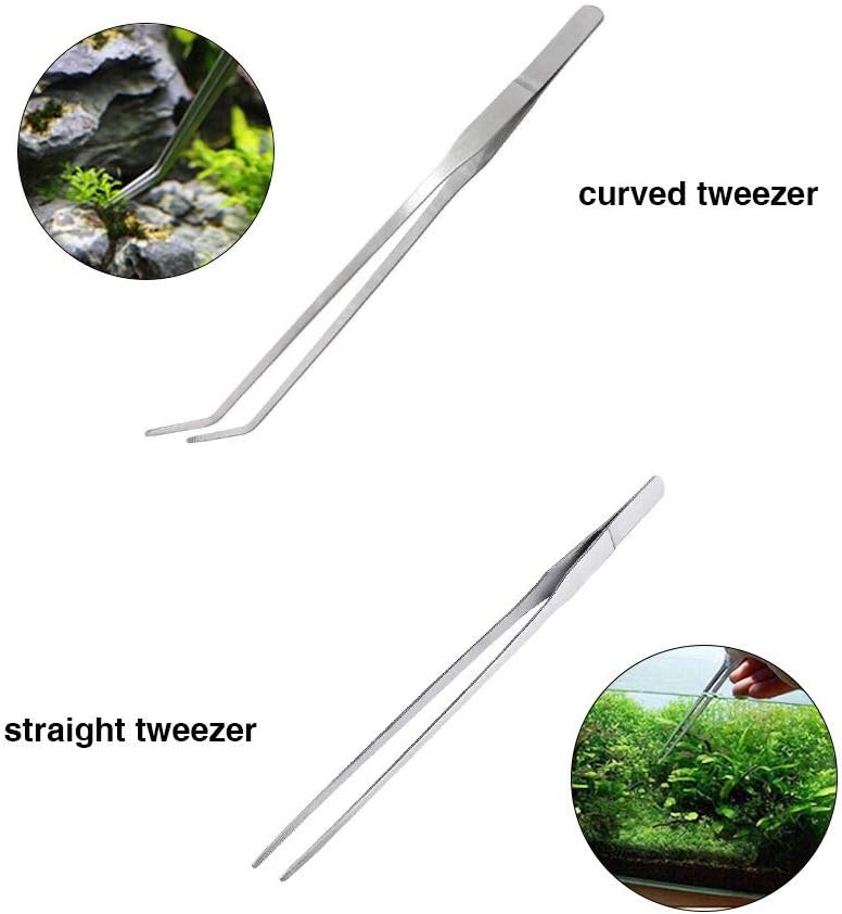 Aquascaping Tools 5 in 1 Kit - Stainless Steel Aquarium Plant Tools Set