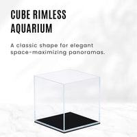 UNS Ultra Clear Rimless Cube Aquarium - Low Iron Glass Fish Tank