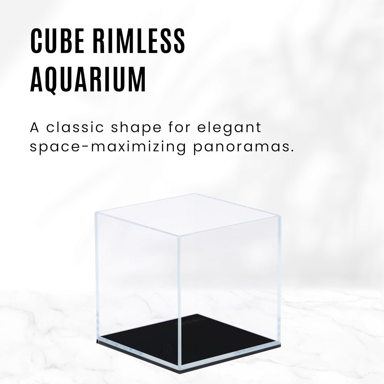 UNS Ultra Clear Rimless Cube Aquarium - Low Iron Glass Fish Tank
