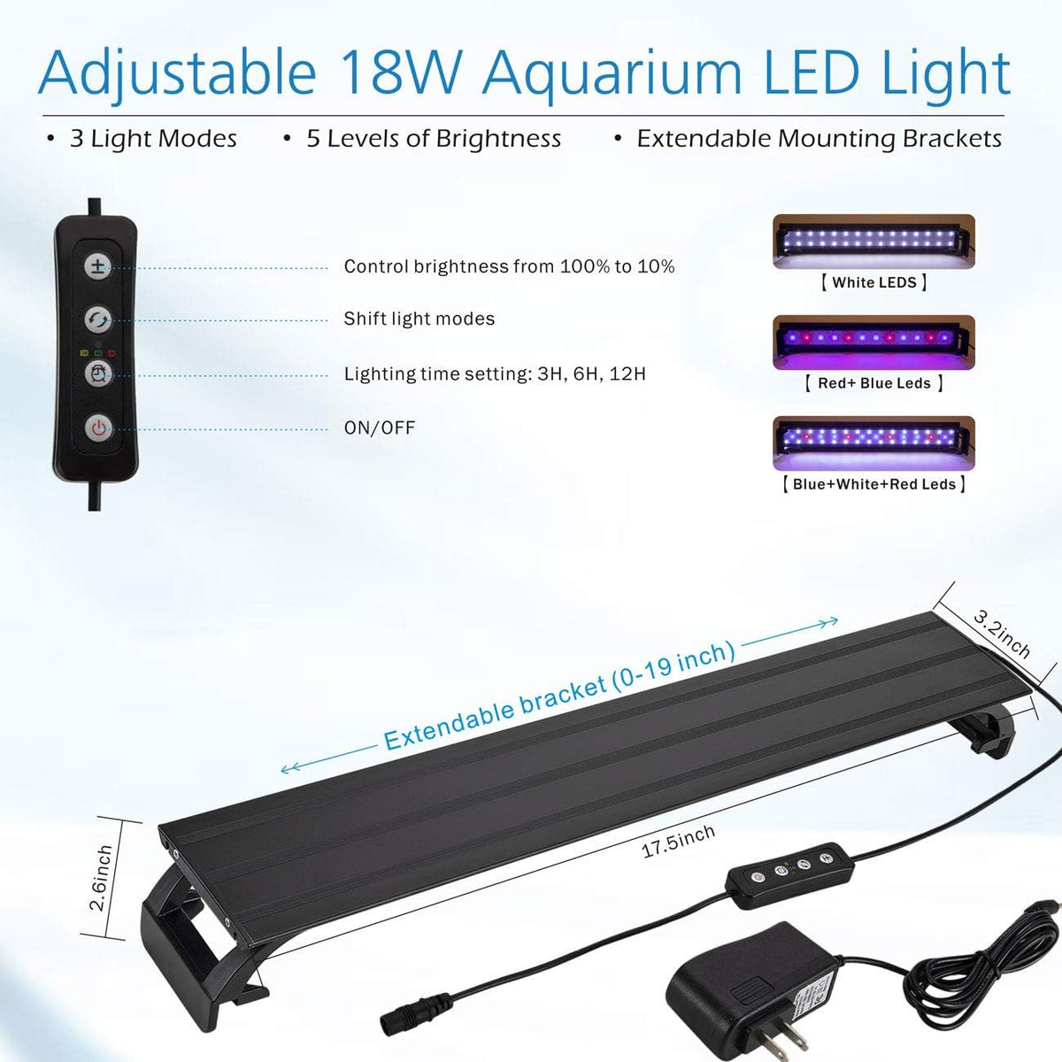 Horizon 8 Gallon LED Glass Aquarium Starter Kit - Curved Tank with 3D Background