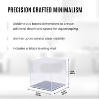 UNS Ultra Clear Rimless Cube Aquarium - Low Iron Glass Fish Tank