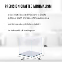 UNS Ultra Clear Rimless Cube Aquarium - Low Iron Glass Fish Tank