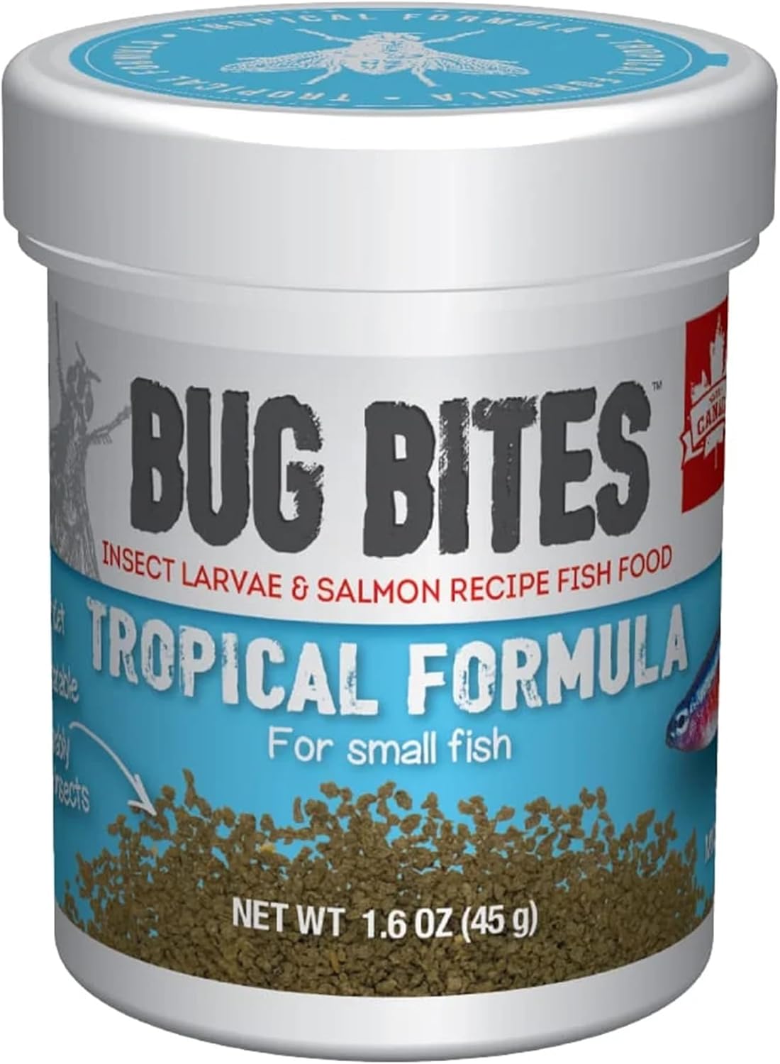 Bug Bites Tropical Fish Food - Insect-Based Formula with Black Soldier Fly Larvae
