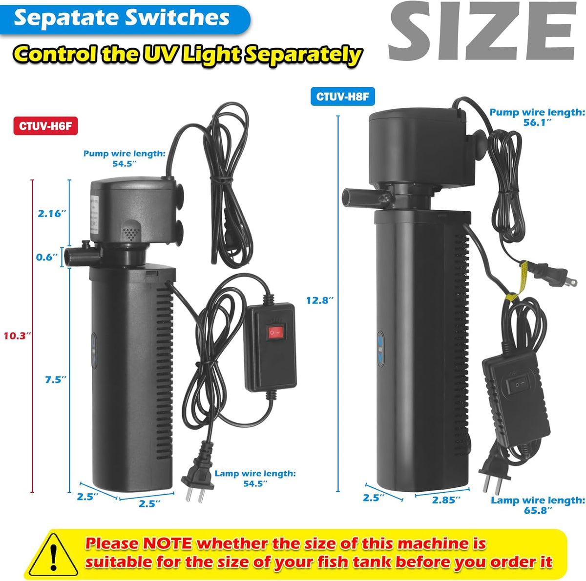 UV Aquarium Filter - Green Clean Machine with Submersible Pump