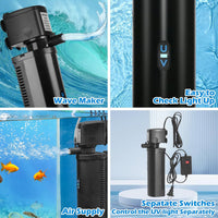 UV Aquarium Filter - Green Clean Machine with Submersible Pump