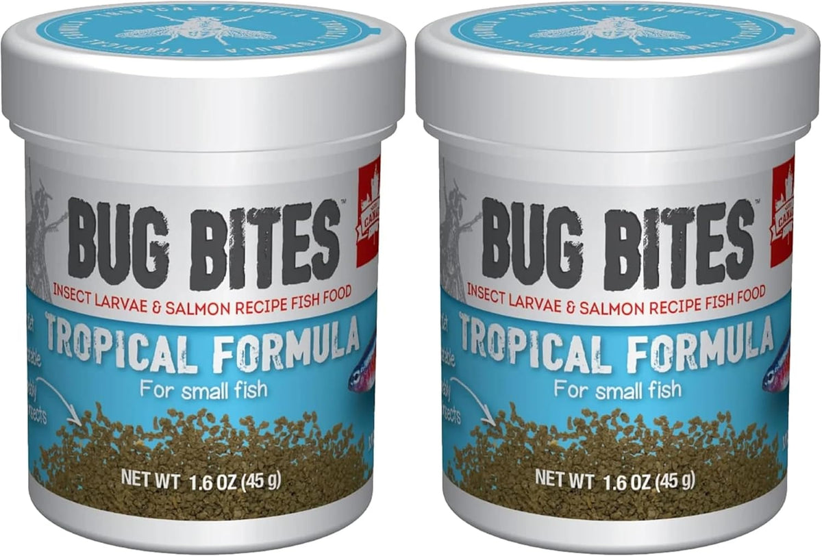 Bug Bites Tropical Fish Food - Insect-Based Formula with Black Soldier Fly Larvae