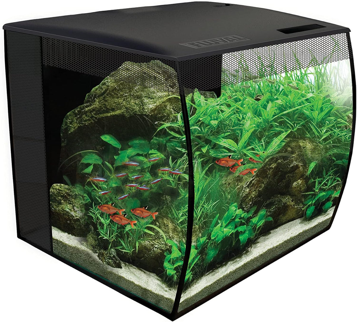 Flex 57 - 15 Gallon Glass Aquarium Kit - Contemporary Design with RGB LED