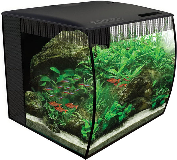 Flex 57 - 15 Gallon Glass Aquarium Kit - Contemporary Design with RGB LED